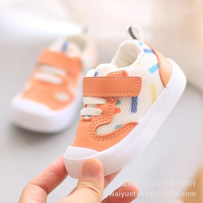 Baby Shoes Mesh Breathable Sneakers Newborn Boys Girls Soft Sole Anti-slip First Walker