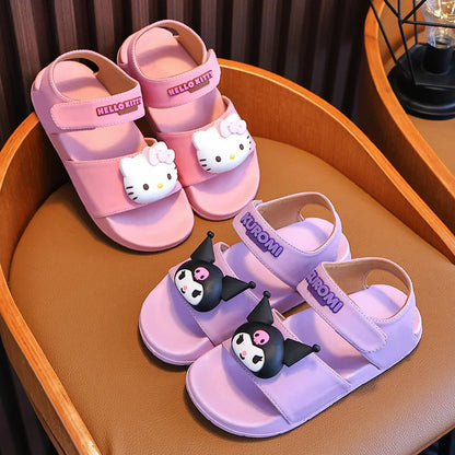 Kuromi New Children'S And Girls' One-Piece Sandals Summer Boys' Beach Shoes Anti Slip