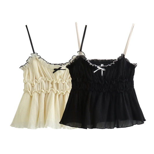 Women Summer Bow Top