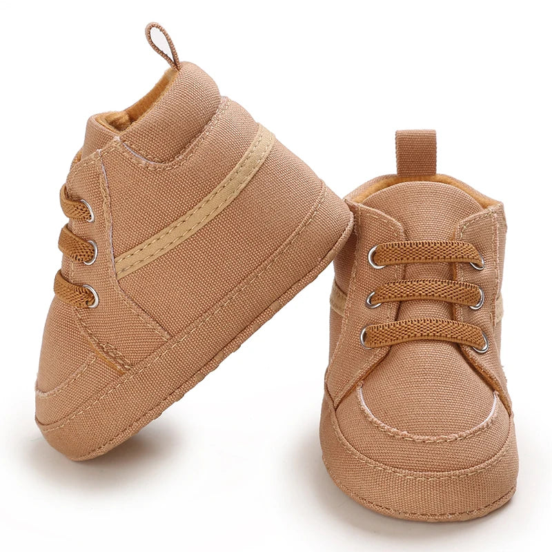 Baby Shoes Boys Girls High Top Casual Soft Sole Newborn Toddler Sports 0-18 Months