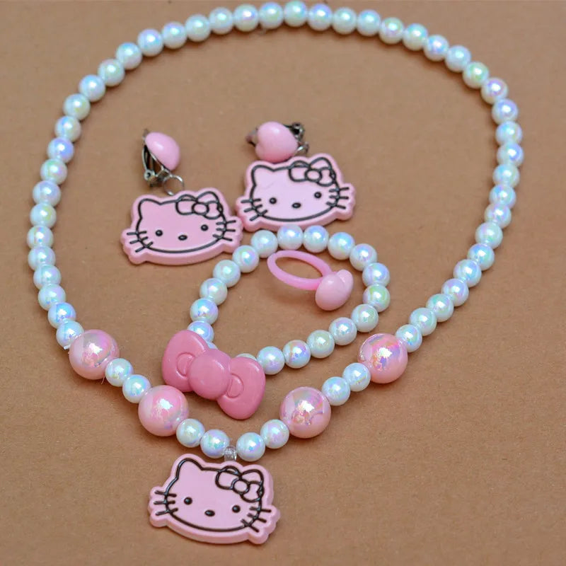 Hello Kitty Necklace Set