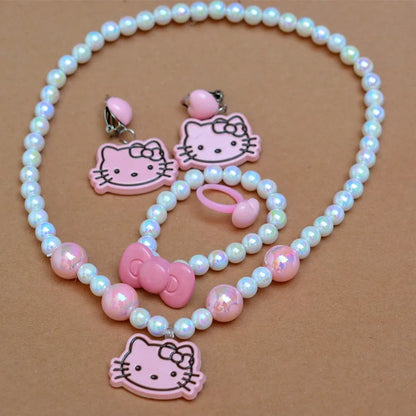 Hello Kitty Necklace Set
