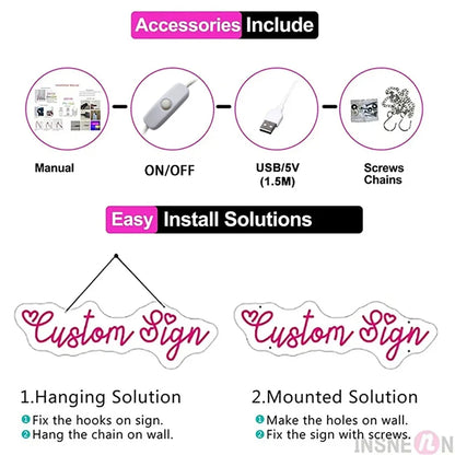 Mr Mrs Neon Sign LED Light with Dimmable Switch Wedding Better Together Neon Sign