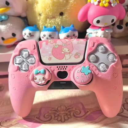 New Sanrio Cinnamoroll Kuromi Pochacco Cartoon Ps5 Ns Pro Kawaii Switch Pro Gamepad