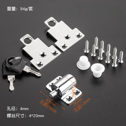 1 set of aluminum alloy telescopic window lock plastic steel sliding window anti-theft lock