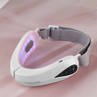 Face Lifting Device Red Blue Light Skin Rejuvenation V Line Facial Massage Double Chin Reducer