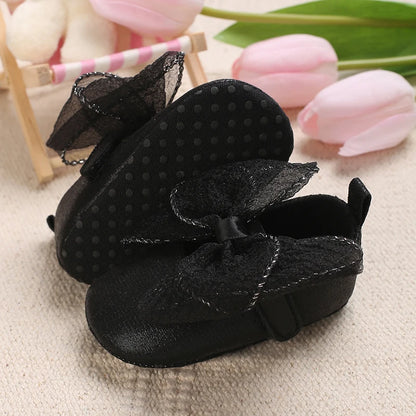 Soft Cotton Lace Baby Girl Princess Shoes 2023 Newborn Moccasins Shoes Cotton Sole