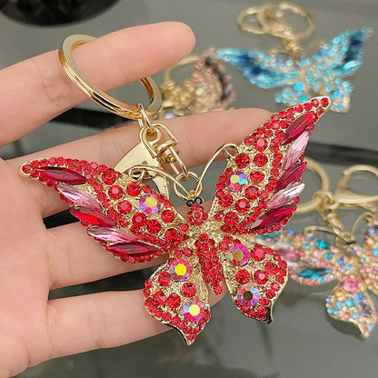 Easya 2024 Fashion Butterfly Bows Luxury Glitter Keychains High Quality Bags
