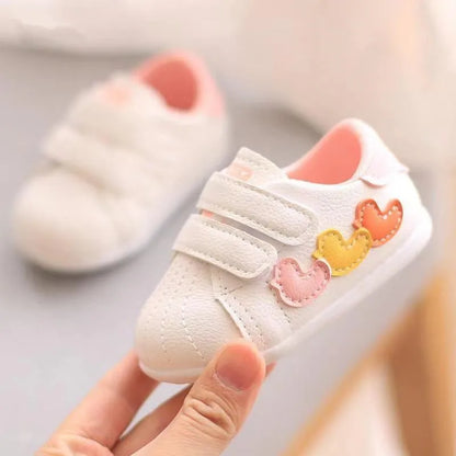 Baby Breathable Shoes Kids White Shoes Boys Girls Toddler Footwear Soft Bottom Baby Boys