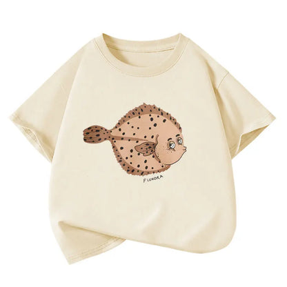 Kids Cartoon Print T-shirt