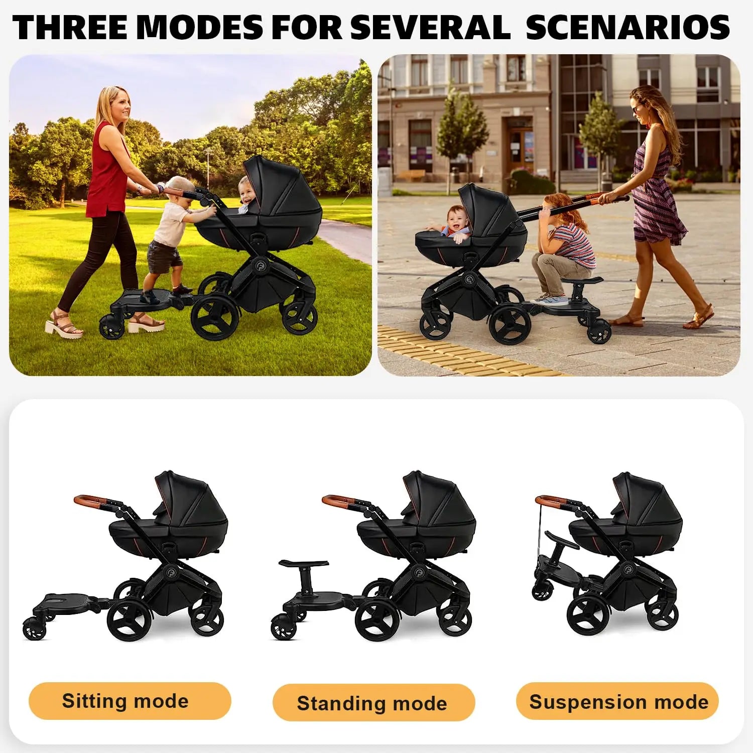 Sit and Stand Stroller Board