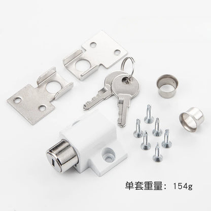 1 set of aluminum alloy telescopic window lock plastic steel sliding window anti-theft lock