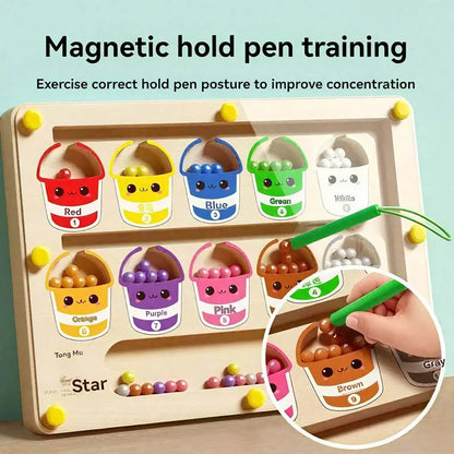 Children's Magnetic Maze Walking Ball Baby Concentration Training Writing Logic Thinking