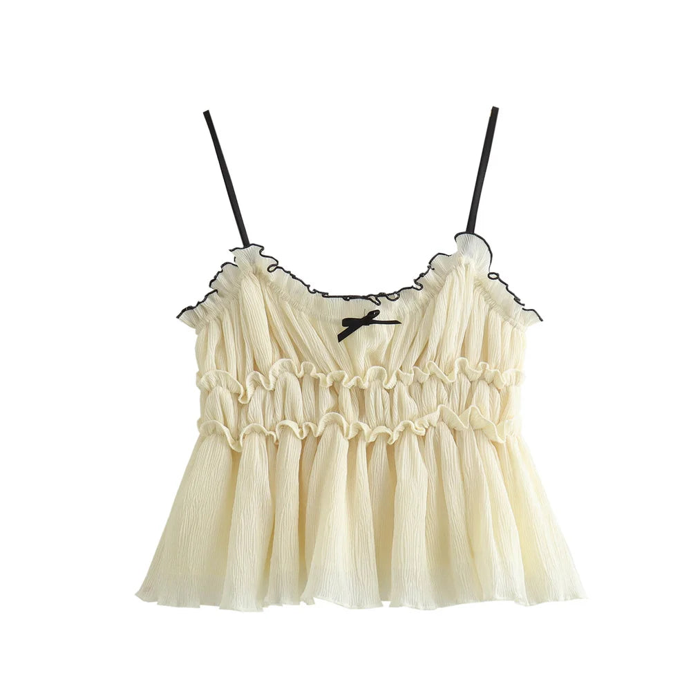 Women Summer Bow Top