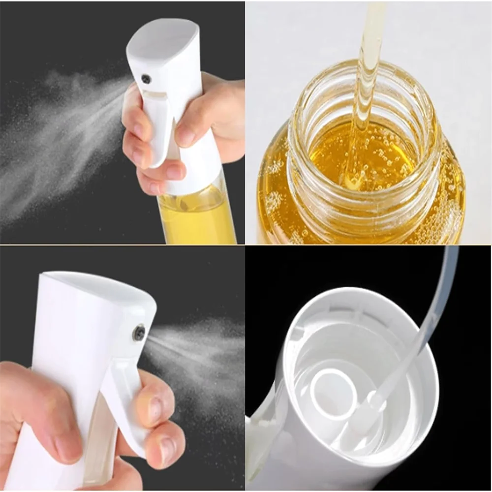 Food-grade oil dispenser with fine mist sprayer