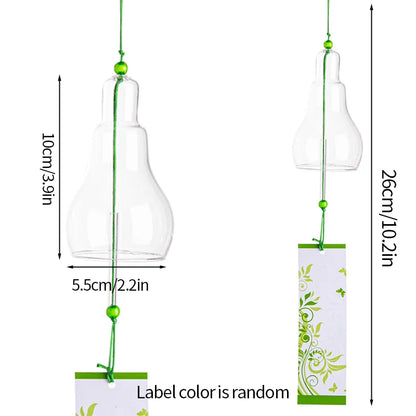 Japanese Style Wind Chimes Glass Decorative Wind Bell Garden Window Hanging Pendants