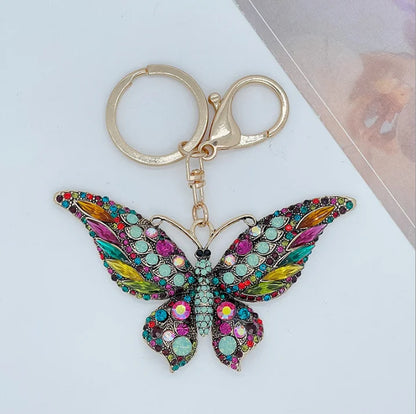 Easya 2024 Fashion Butterfly Bows Luxury Glitter Keychains High Quality Bags