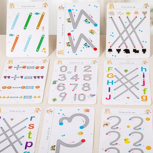 Magical Tracing Workbook Control Training Book Reusable Magic Practice Copybook