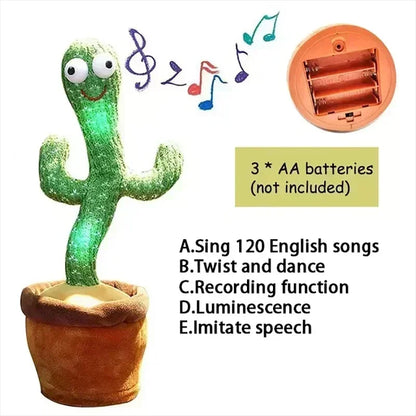 Talking Cactus Toy with LED 120 English Songs Singing Musical Toys