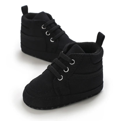 Baby Shoes Boys Girls High Top Casual Soft Sole Newborn Toddler Sports 0-18 Months