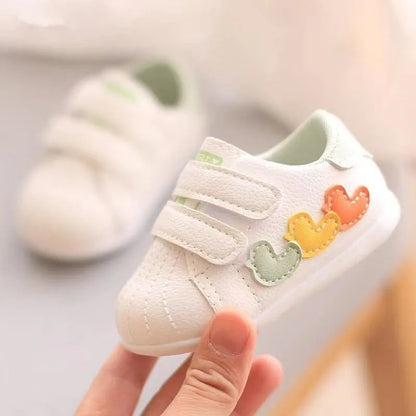 Baby Breathable Shoes Kids White Shoes Boys Girls Toddler Footwear Soft Bottom Baby Boys