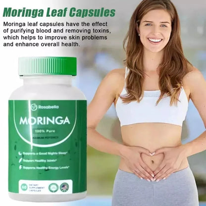 Moringa Capsules for Immune Support and Gut Health, Overall Wellness, Antioxidants