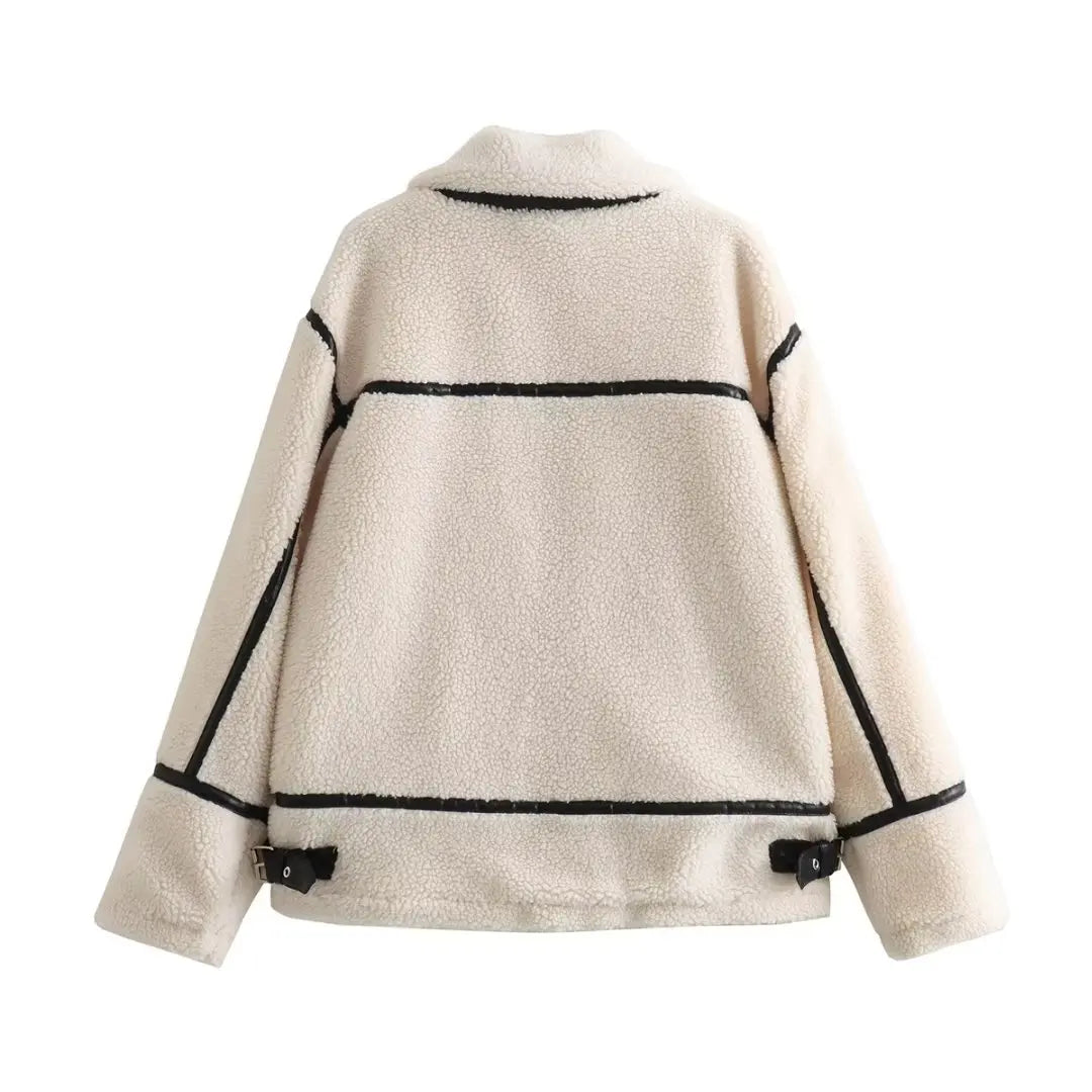 Women's Clothing 2024 Autumn and Winter New Fashion Casual Leather and Fur Lamb Wool