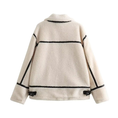 Women's Clothing 2024 Autumn and Winter New Fashion Casual Leather and Fur Lamb Wool