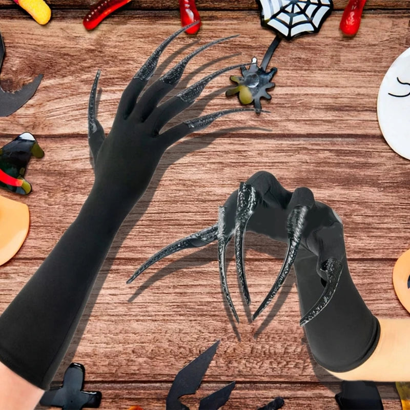 Halloween Long Nails Gloves