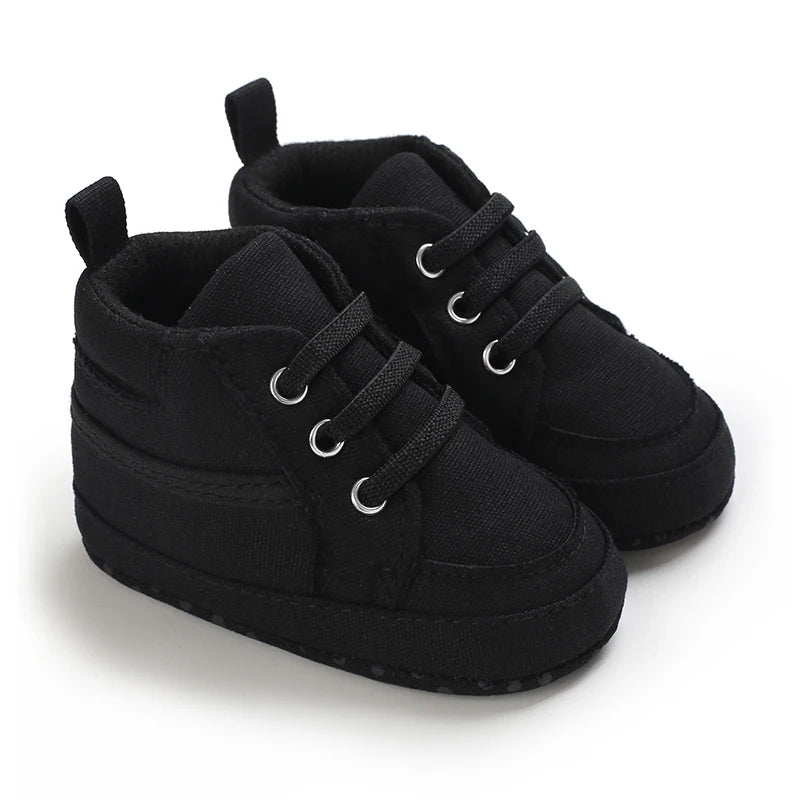 Baby Shoes Boys Girls High Top Casual Soft Sole Newborn Toddler Sports 0-18 Months