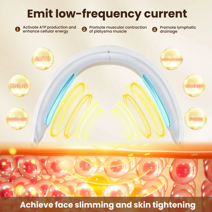 Electric V Face Lifting Beauty Device 6 Modes 8 Levels EMS Micro-current Firming Facial Massager