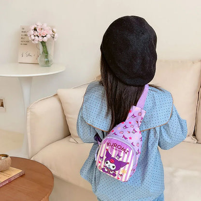 Sanrio Bag Cinnamoroll Bag Cartoon Shoulder Handbag Kuromi Kawaii Hello Kitty Chest Bags