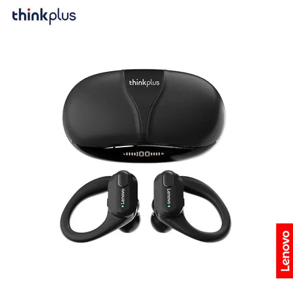 Original Lenovo XT80 wireless earphones with charging case, featuring sports design and noise cancellation.