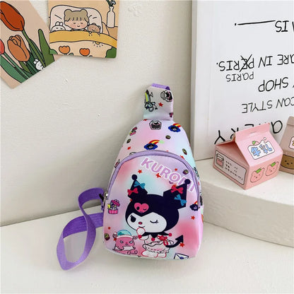 Sanrio Bag Cinnamoroll Bag Cartoon Shoulder Handbag Kuromi Kawaii Hello Kitty Chest Bags