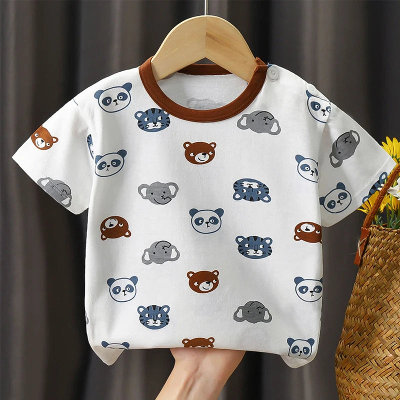 Children’s Cotton Cartoon T-Shirt