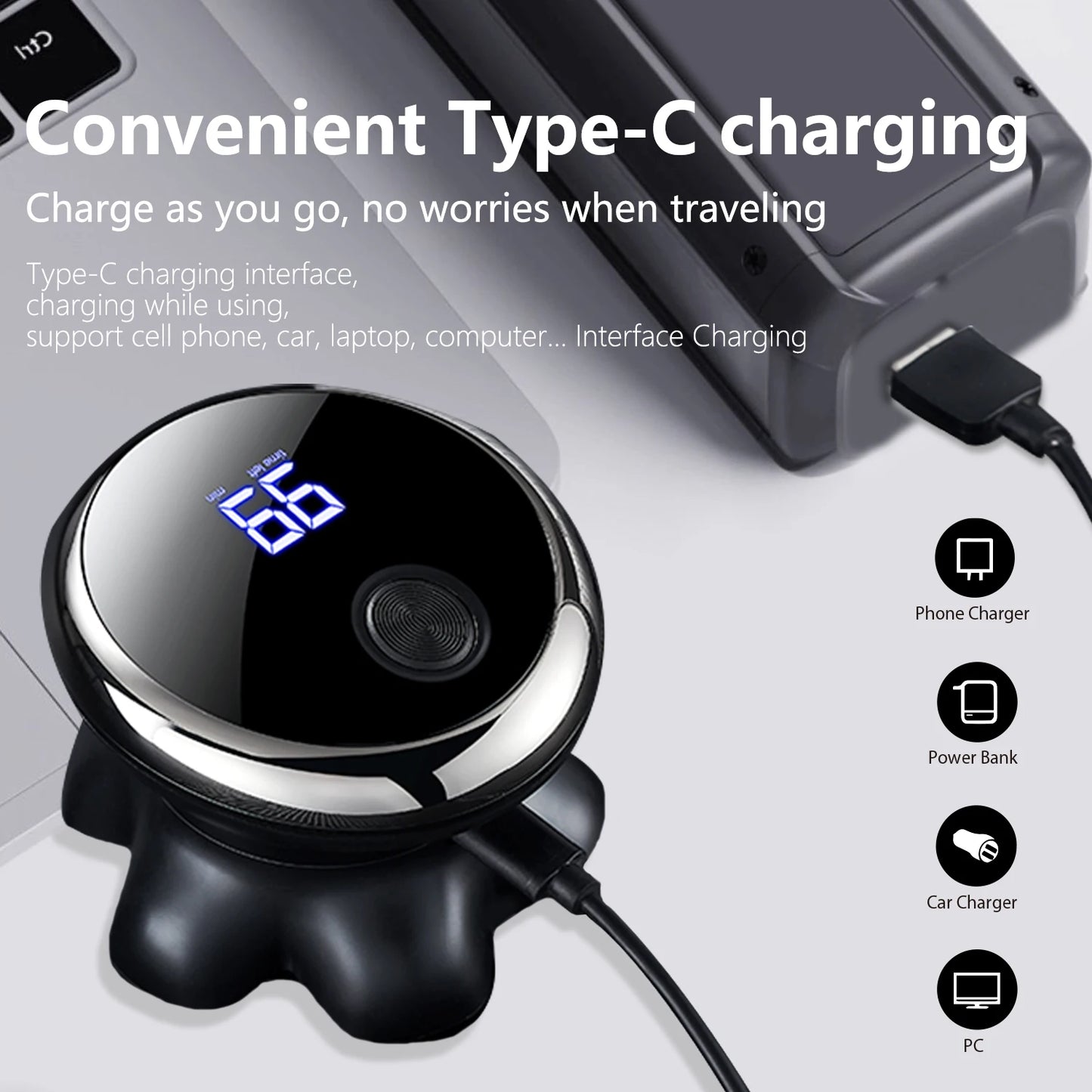 Cordless Head Shaver for Men