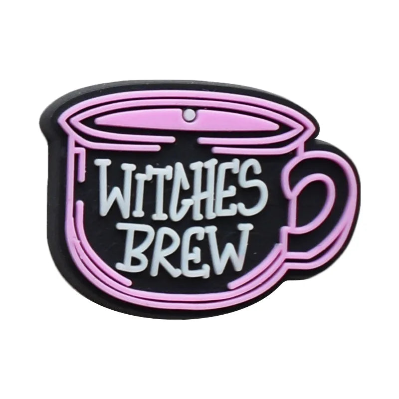 1pcs Women's Shoe Charms Halloween Witches Skull Shoe Accessories Decorations Buckle for Kids Boys Girls Gifts