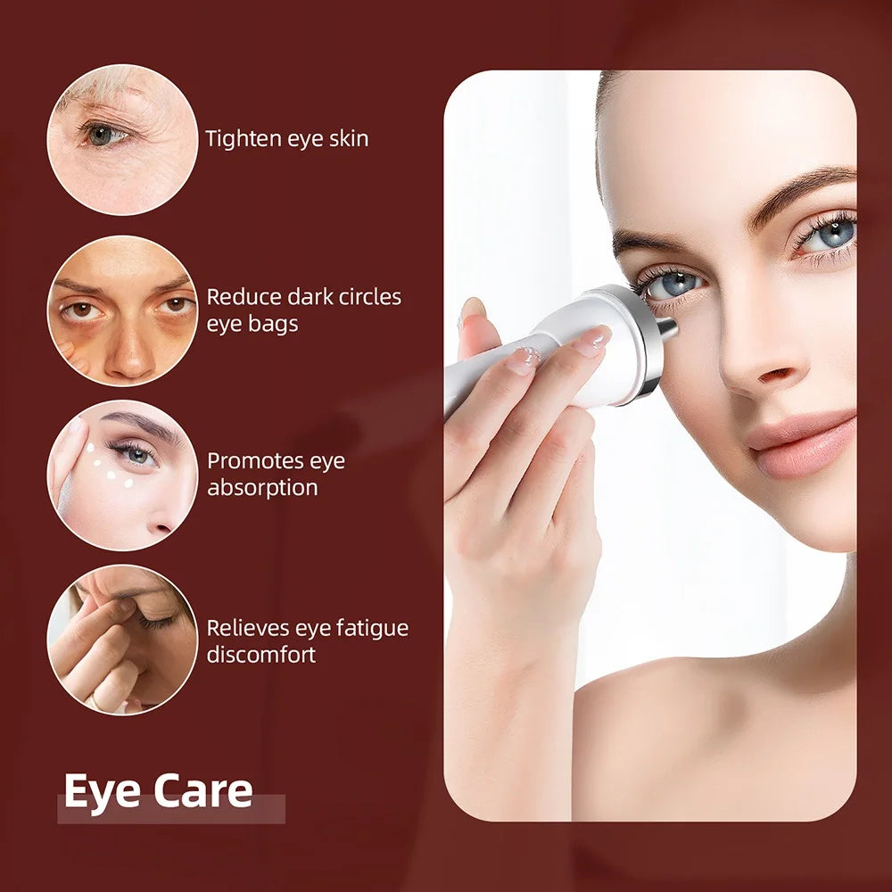 Ultrasound Skin Care Beauty Machine Skin Anti Aging High Frequency Face Eye Massager