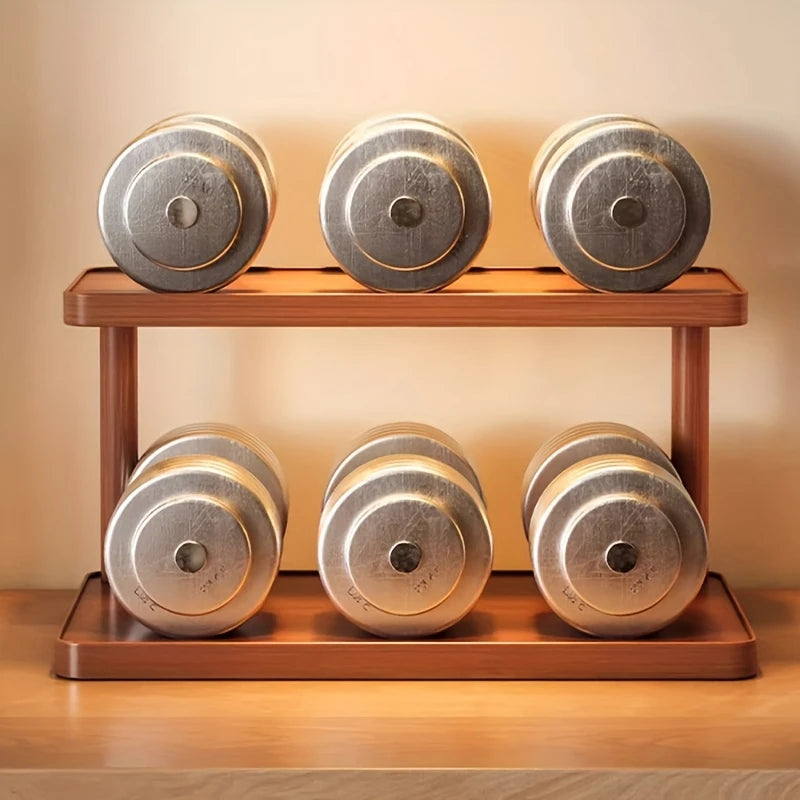 2-Tier Wooden Storage Rack