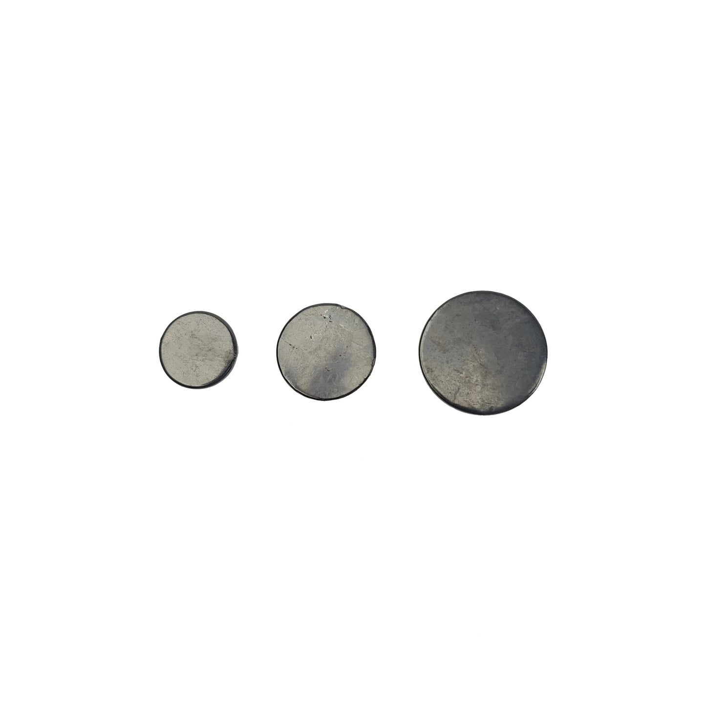Round Shungite Phone Sticker - Natural Black Shungite Disc Wellness 20/25/30mm