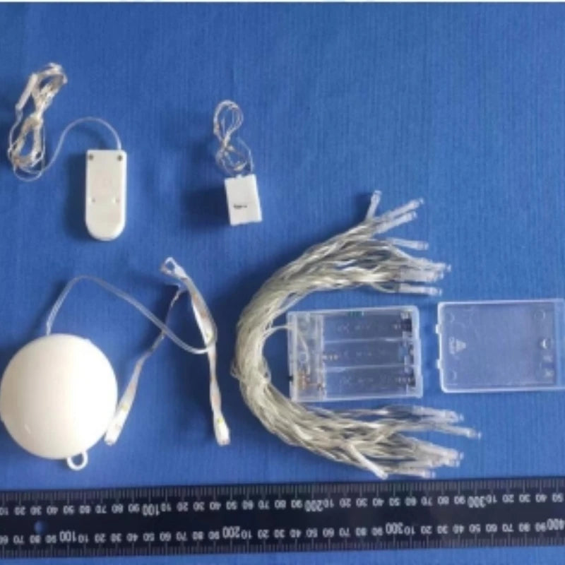 Halloween Glowing White Ghost LED Hanging Ghosts Horror Props with Fairy Light Indoor Outdoor Haunted House Halloween Decoration