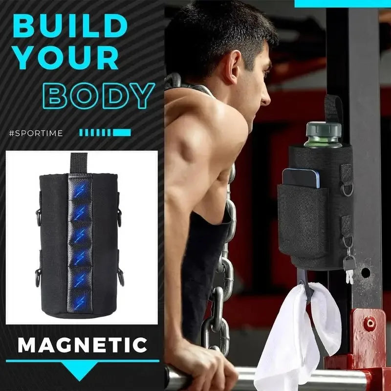 Magnetic Gym Water Bottle Bag