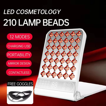 Home use personal skin care face beauty anti-aging pdt led light therapy machine with makeup mirror