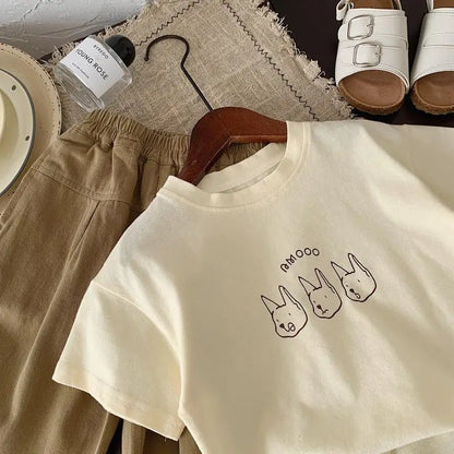 Kids cartoon cotton t-shirt