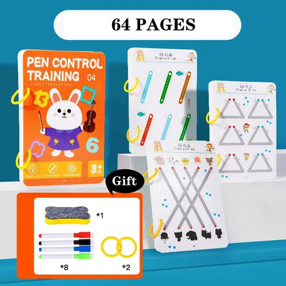 Magical Tracing Workbook Control Training Book Reusable Magic Practice Copybook