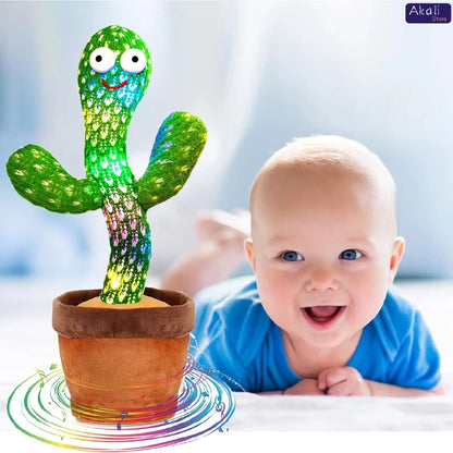 Talking Cactus Toy with LED 120 English Songs Singing Musical Toys