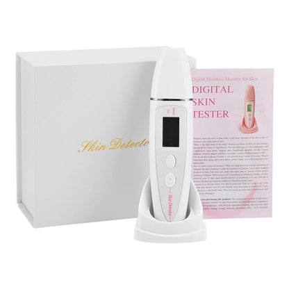 Face Skin Tester Portable Skin Analyzer Digital Aesthetic Moisture Tester Water Oil Monitor
