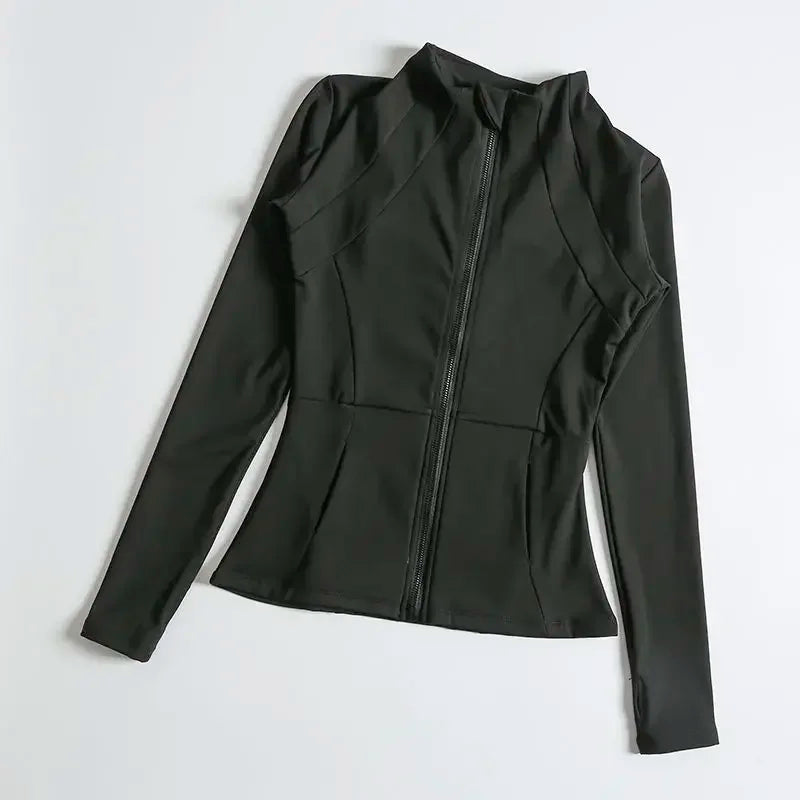 Yoga Clothes Windbreaker Sportswear Woman Running Long Sleeve Sweatshirt Sports Jackets