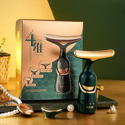 3 In 1 Facial Lifting Device Neck Facial Eye Massage Face Slimmer EMS Beauty Skin Tightening