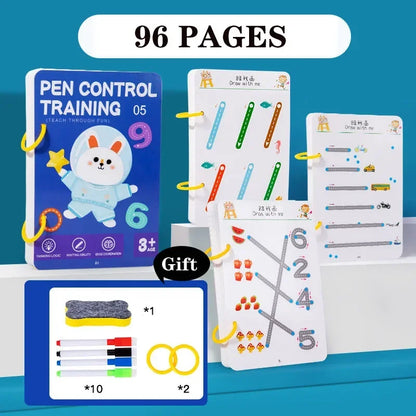 Magical Tracing Workbook Control Training Book Reusable Magic Practice Copybook